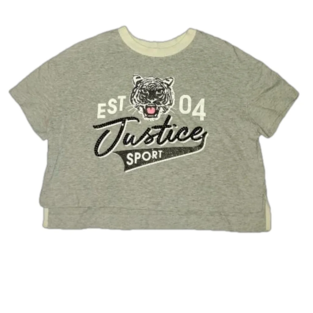5/$25 Girls Justice Active Crop Top, Size 7